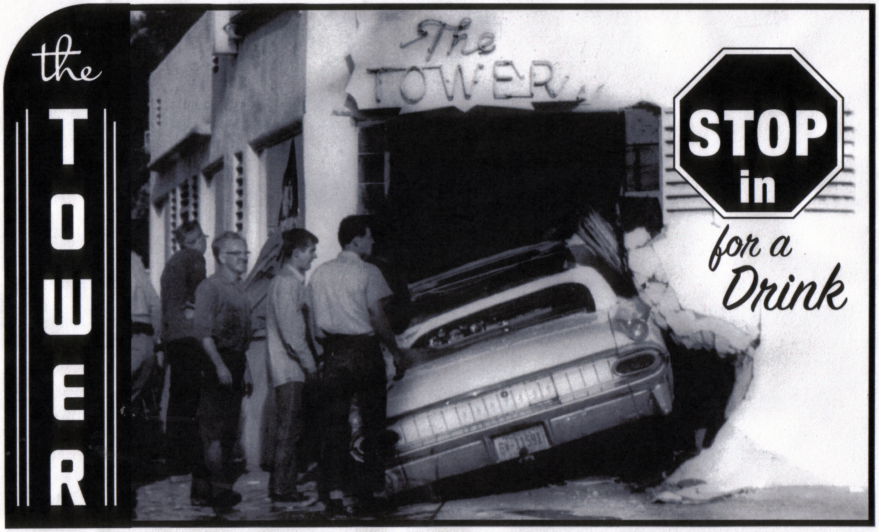 tower bar car crash 1964