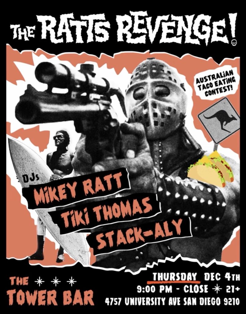 Thomas Stack The Ratt’s Revenge – DJ Mikey Ratt, Tiki Thomas, Stack-Aly – The Tower Bar